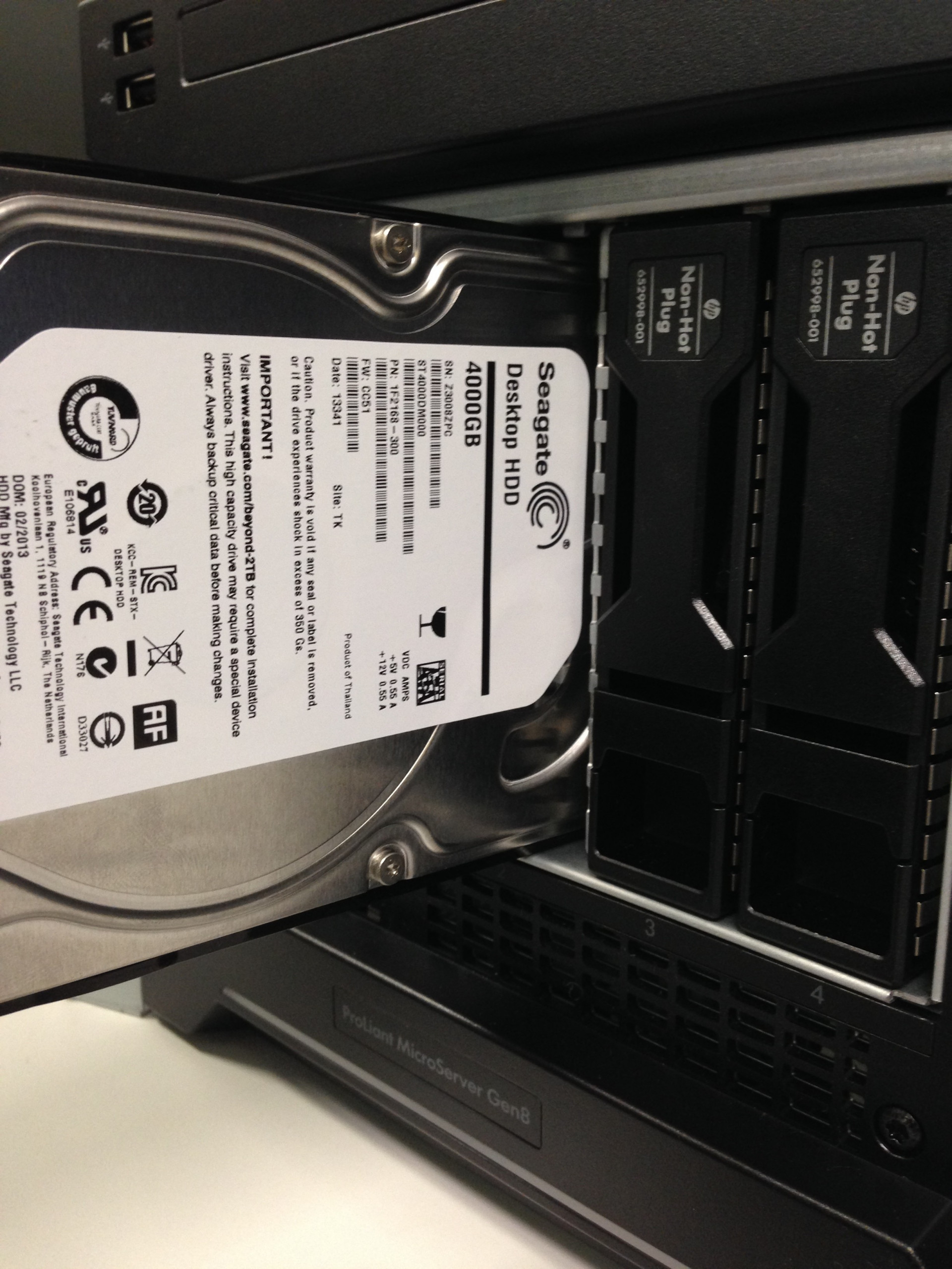 HP Proliant MicroServer Gen8 Supports 4TB Drives SAMMIT
