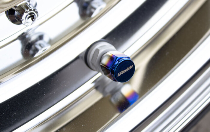 GReddy Air Valve Caps - Titanium Colour