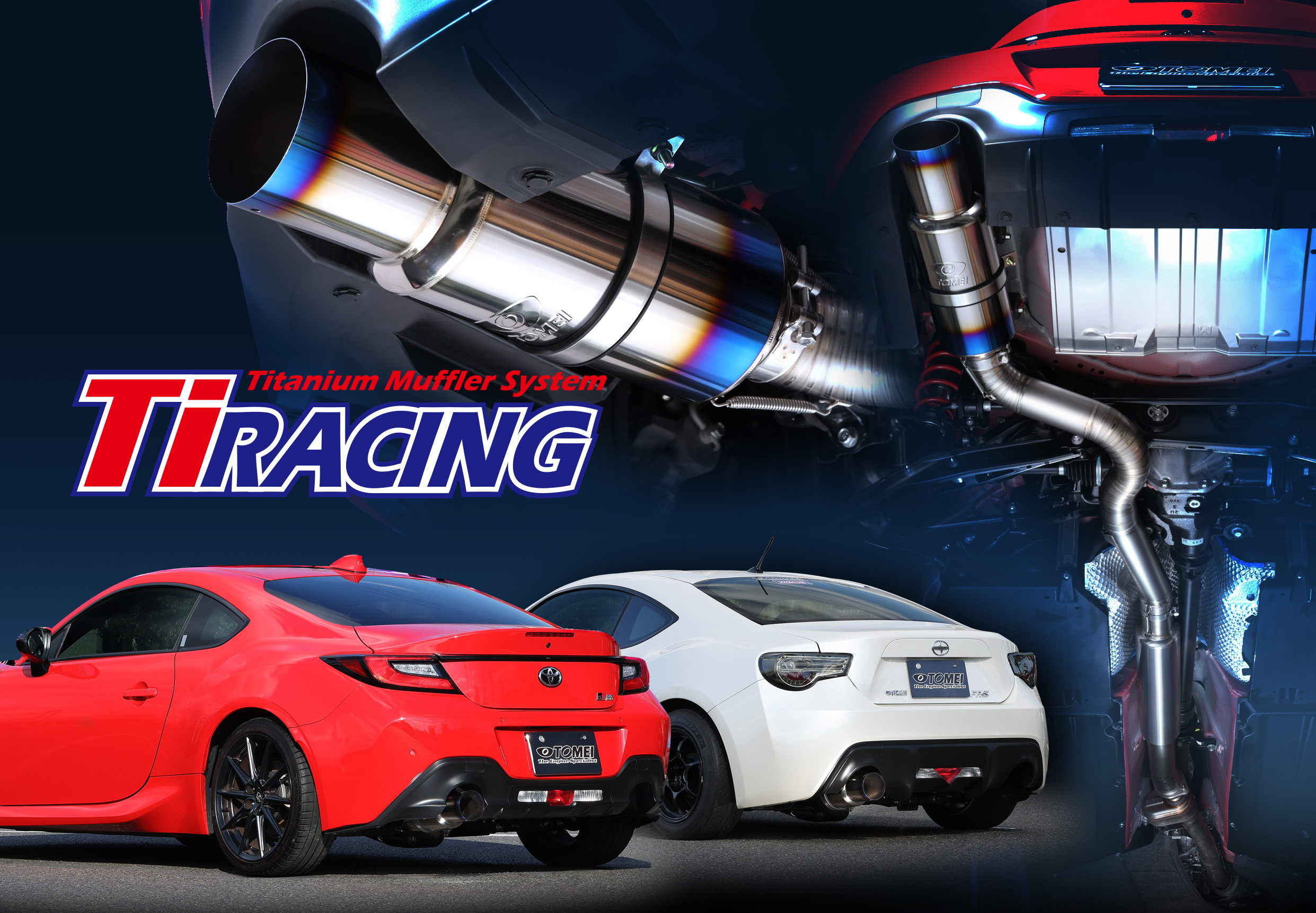 パーツ TOMEI POWERED Ti RACING TITANIUM MUFFLER Tomei Ti RACING TITANIUM MUFFLER for GR86/BRZ/86/FR-S - SAMMIT
